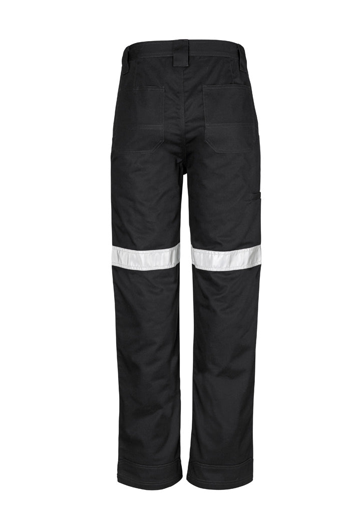 Mens Taped Utility Pant (Regular) - Black - Back
