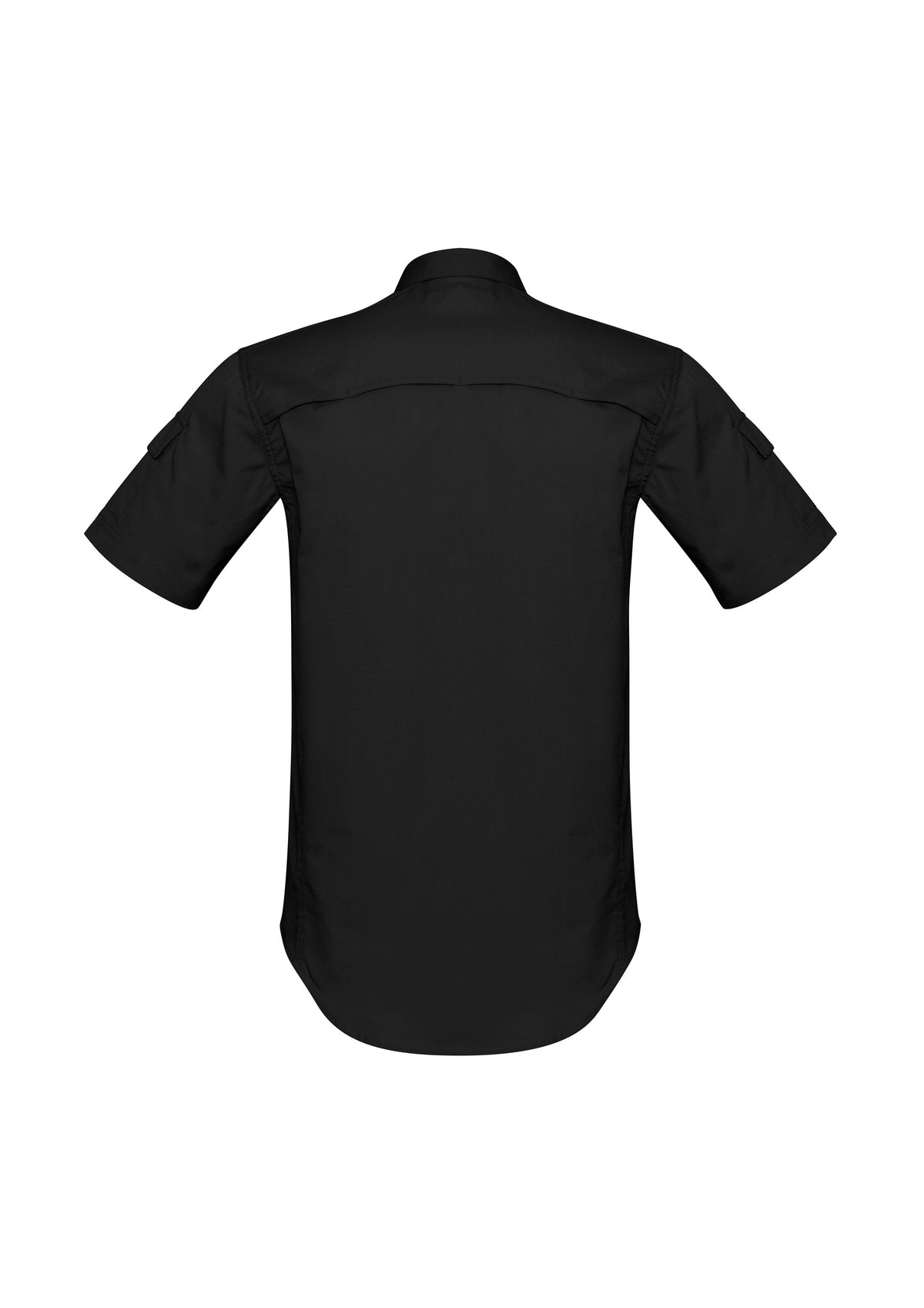 Mens Rugged Cooling Short Sleeve Shirt - Black - Back