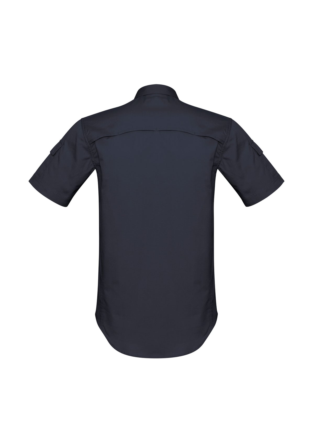 Mens Rugged Cooling Short Sleeve Shirt - Charcoal - Back