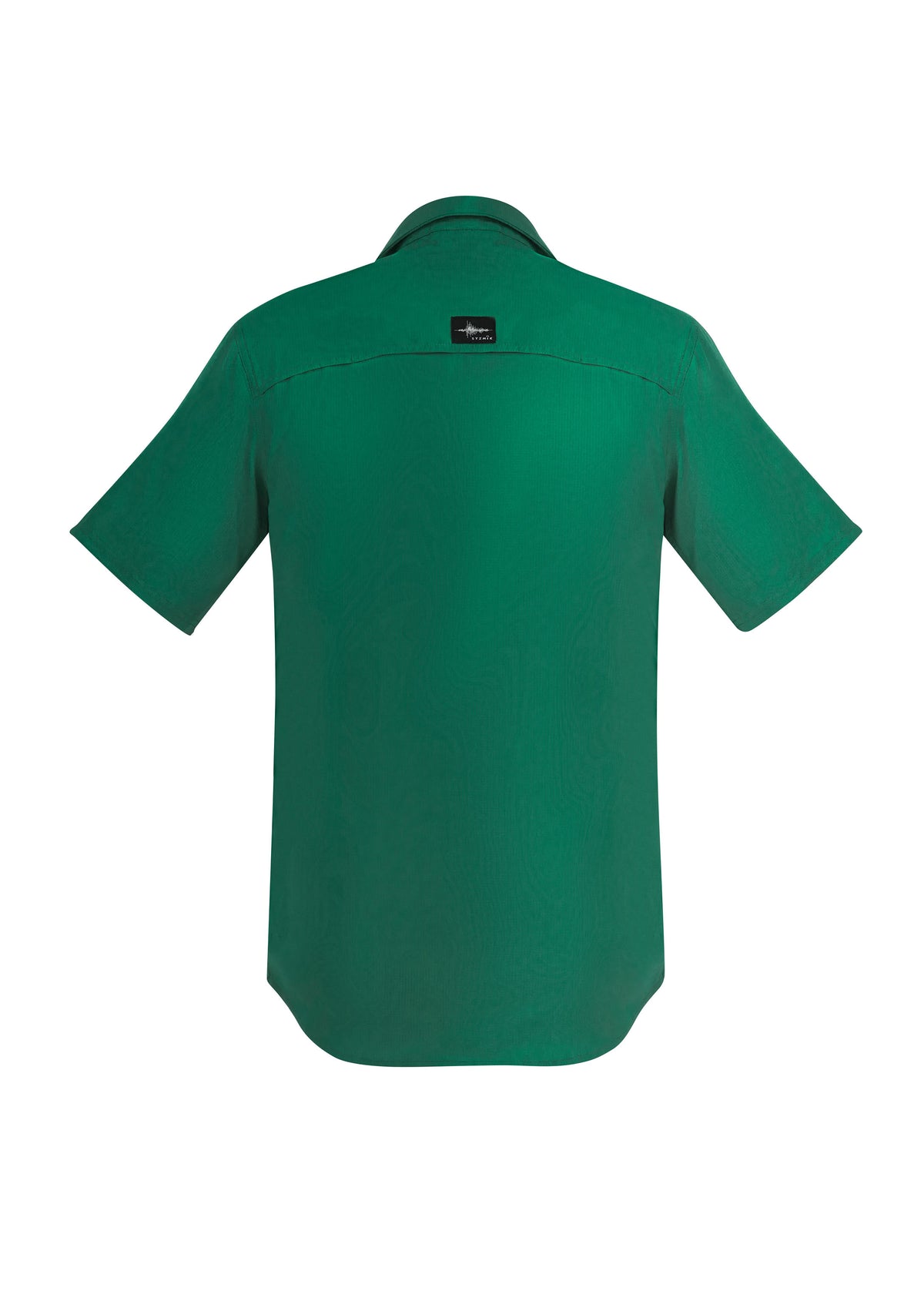 Mens Outdoor Short Sleeve Shirt - Green - Back
