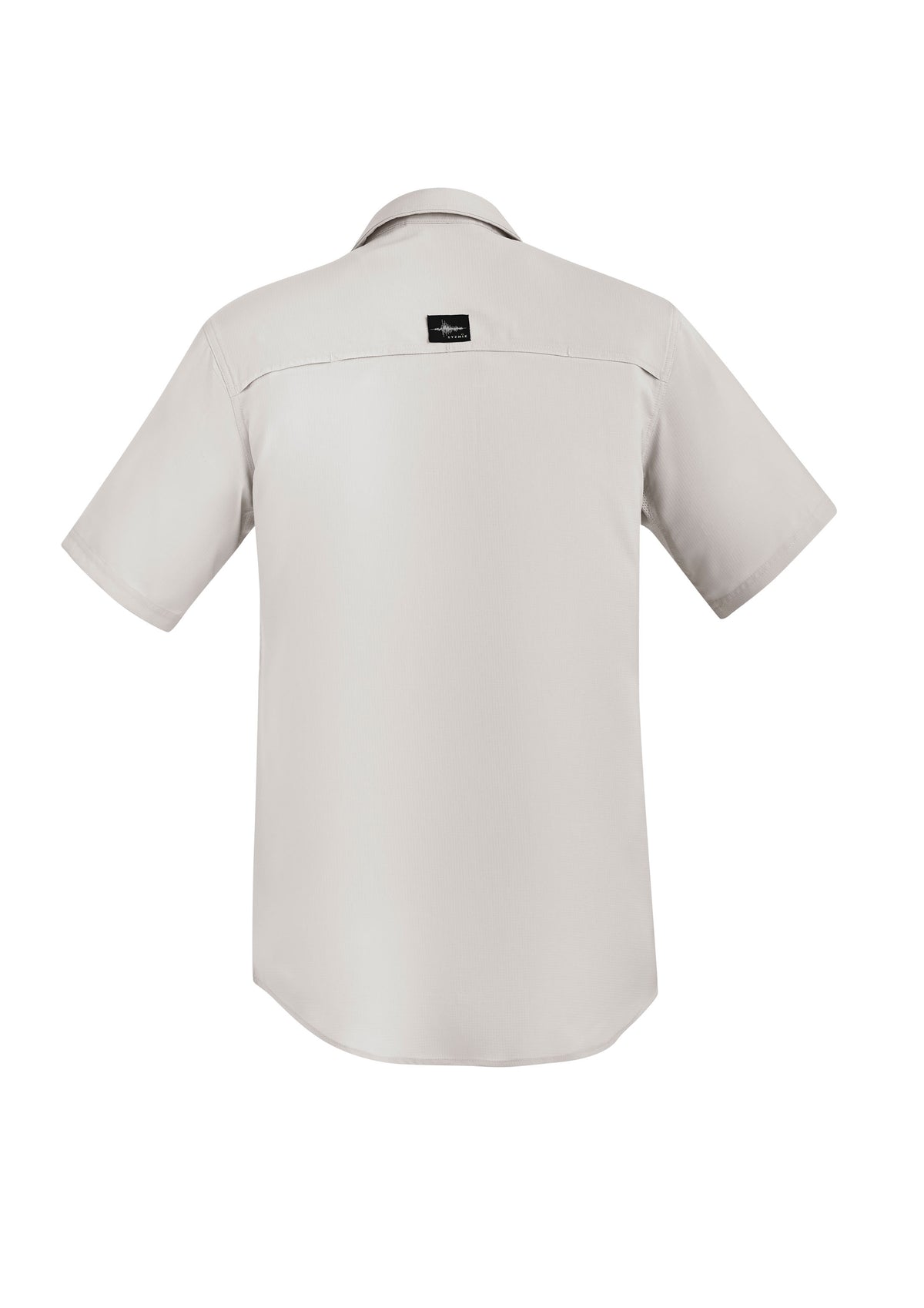 Mens Outdoor Short Sleeve Shirt - Natural - Back