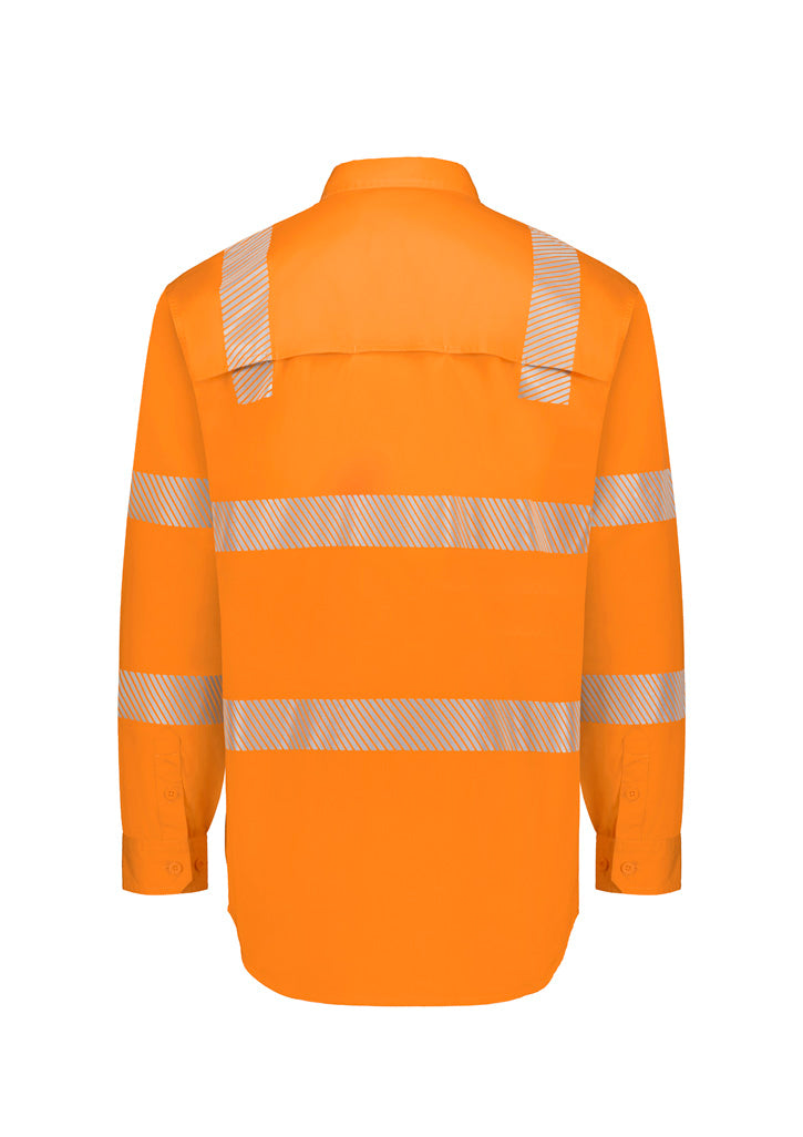 Mens VIC Rail Shirt - Segmented Tape - Vic Rail Orange - Back