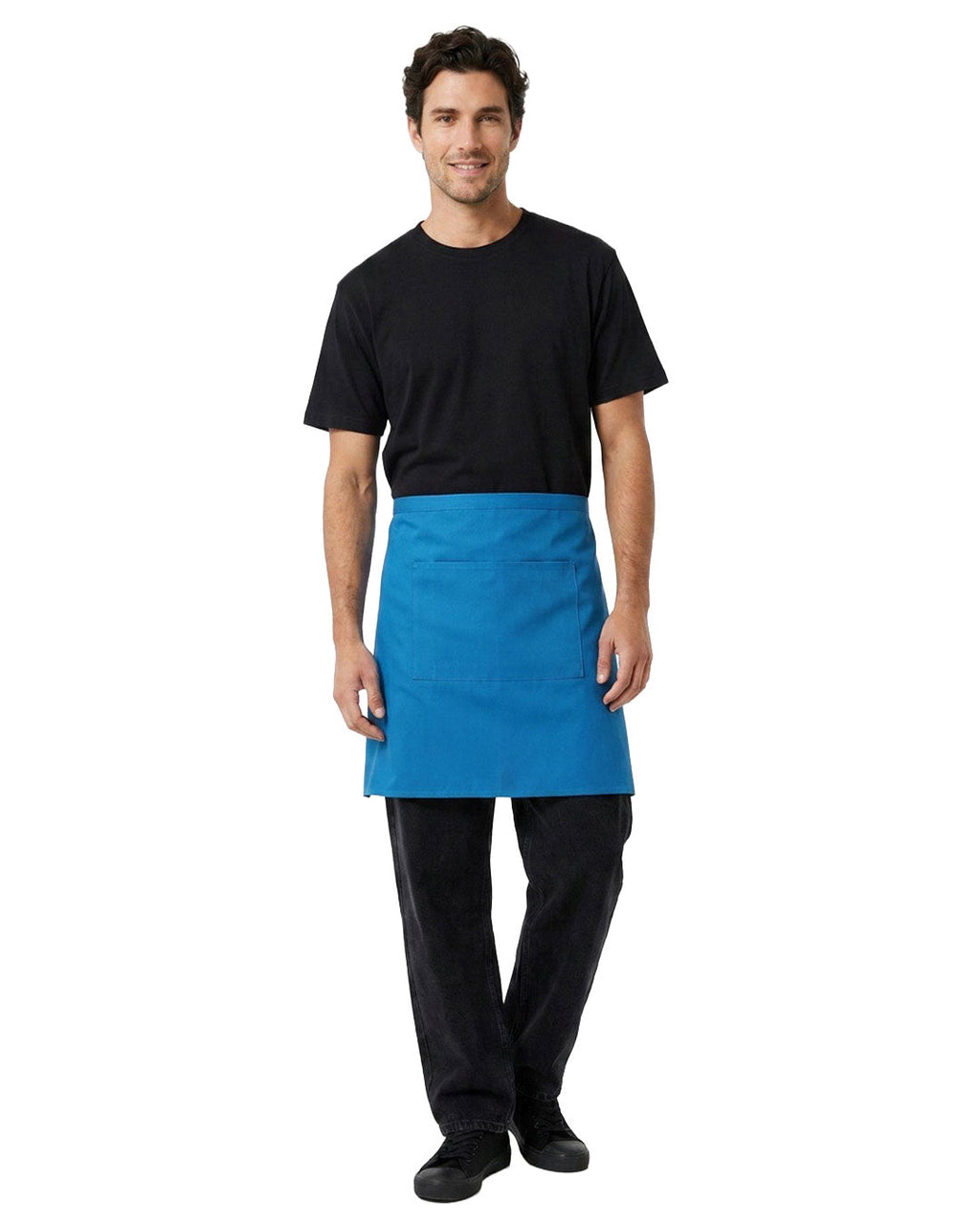 Short Waist Apron - 100% cotton canvas - view