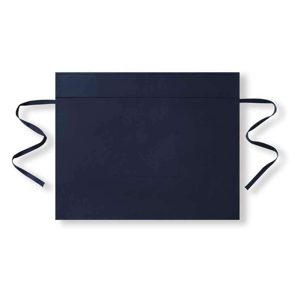 Short Waist Apron - 100% cotton canvas - Navy Blue - Back