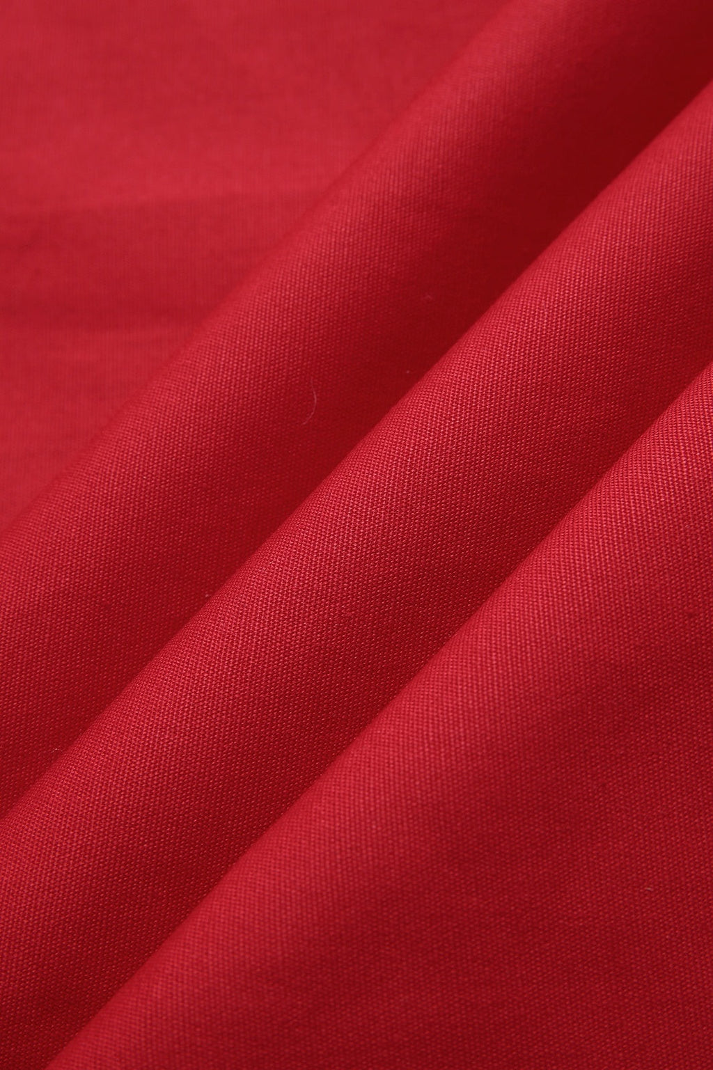 Short Waist Apron - 100% cotton canvas - Red - View