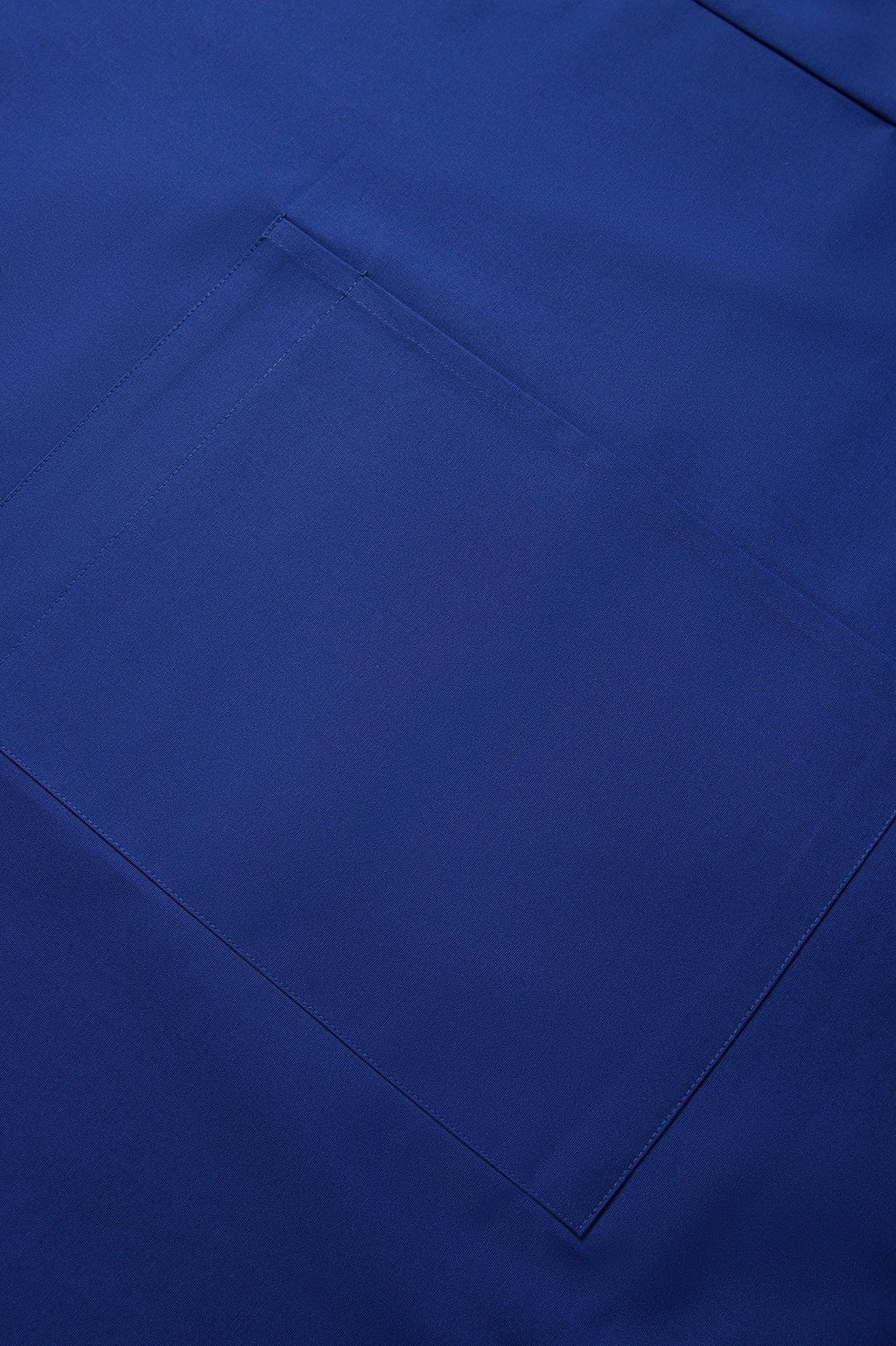 Short Waist Apron - 100% cotton canvas - Royal Blue - View