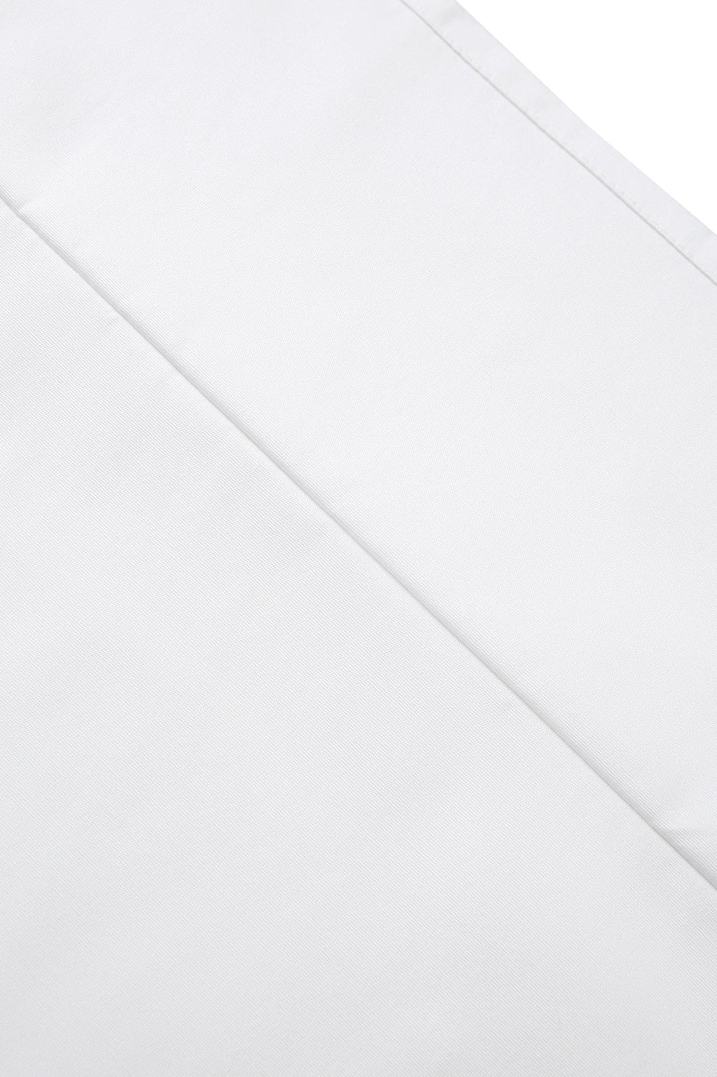 Short Waist Apron - 100% cotton canvas - White - View
