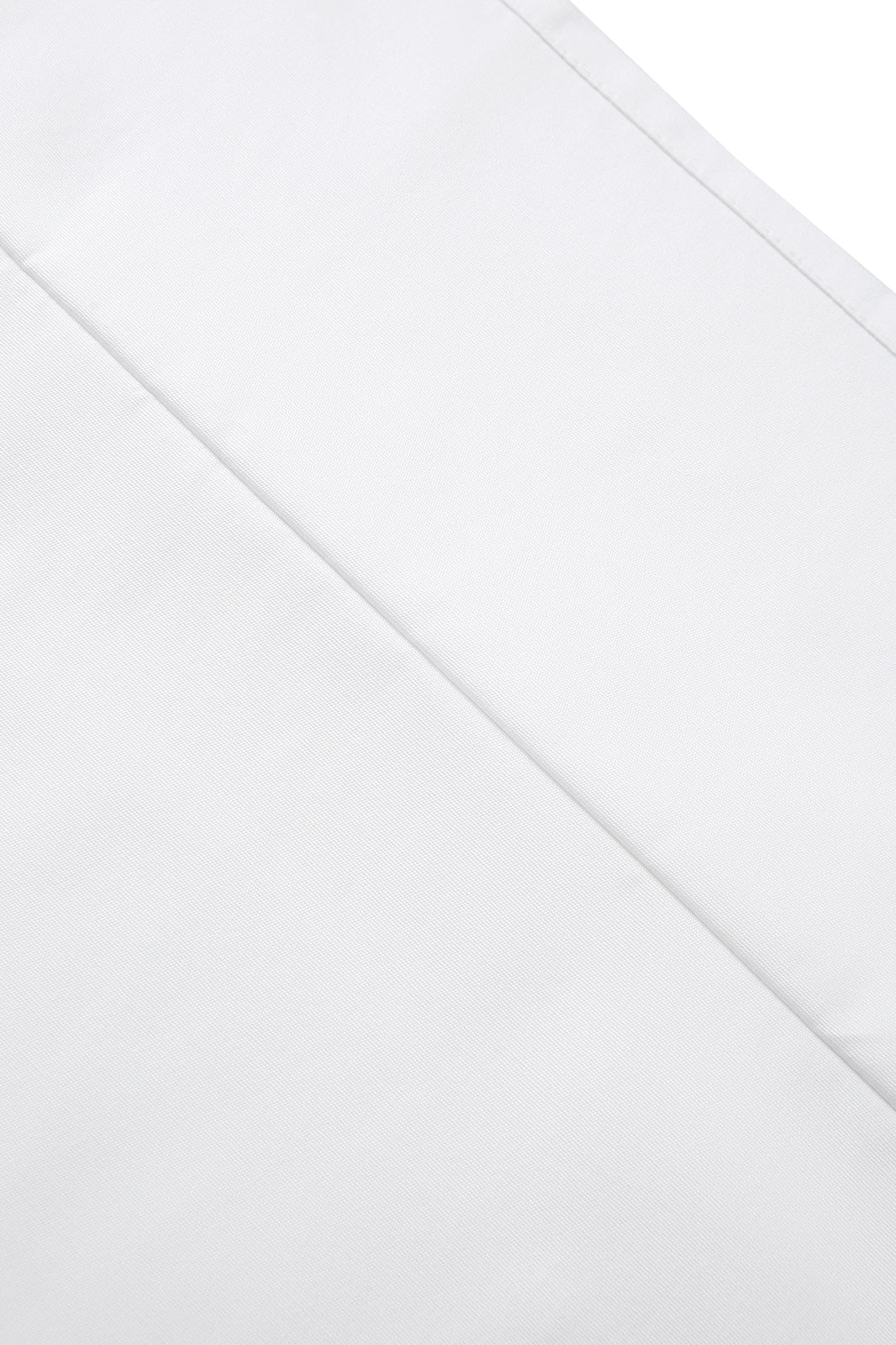 Short Waist Apron - 100% cotton canvas - White - View