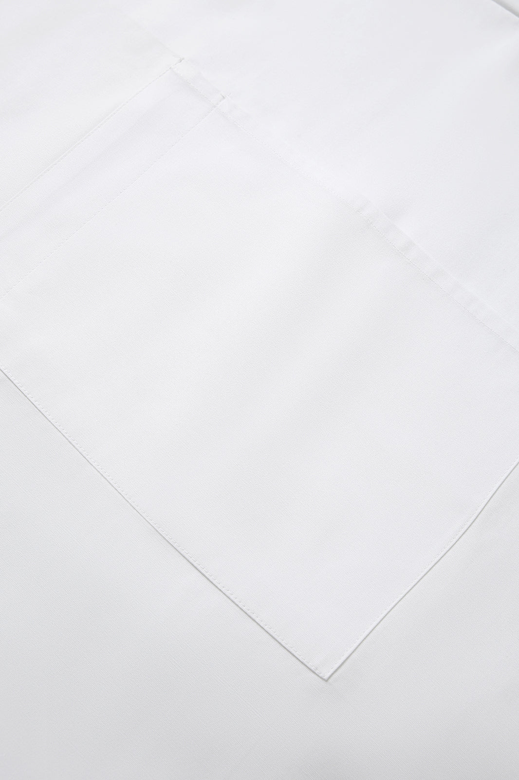 Short Waist Apron - 100% cotton canvas - White - View