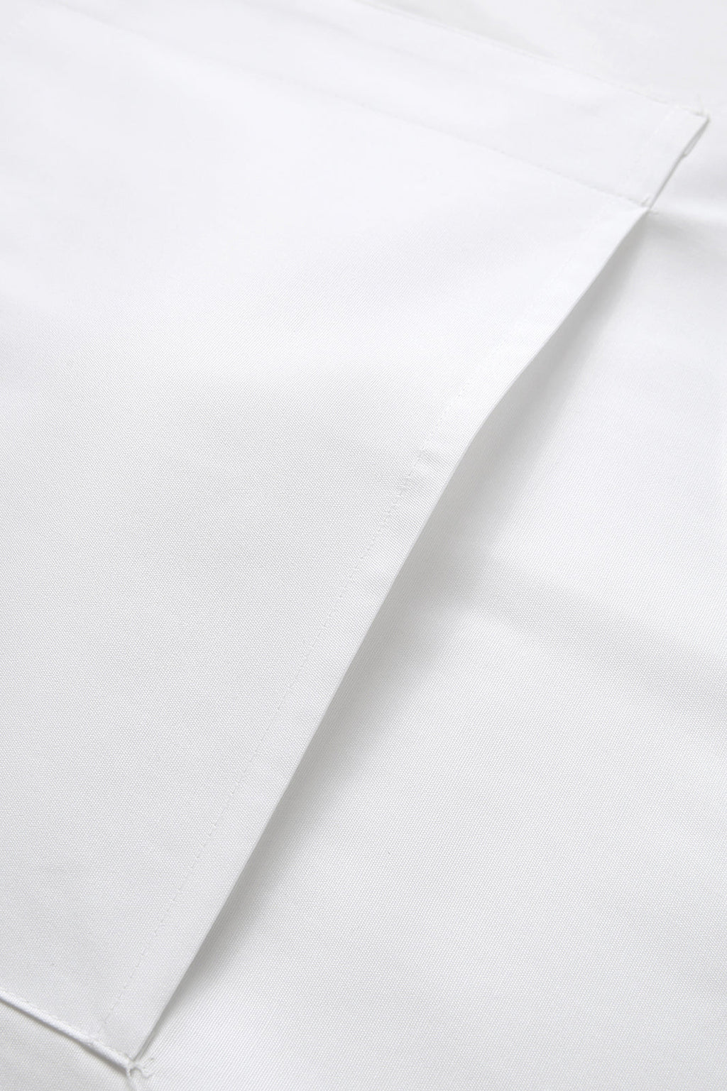 Short Waist Apron - 100% cotton canvas - White - View