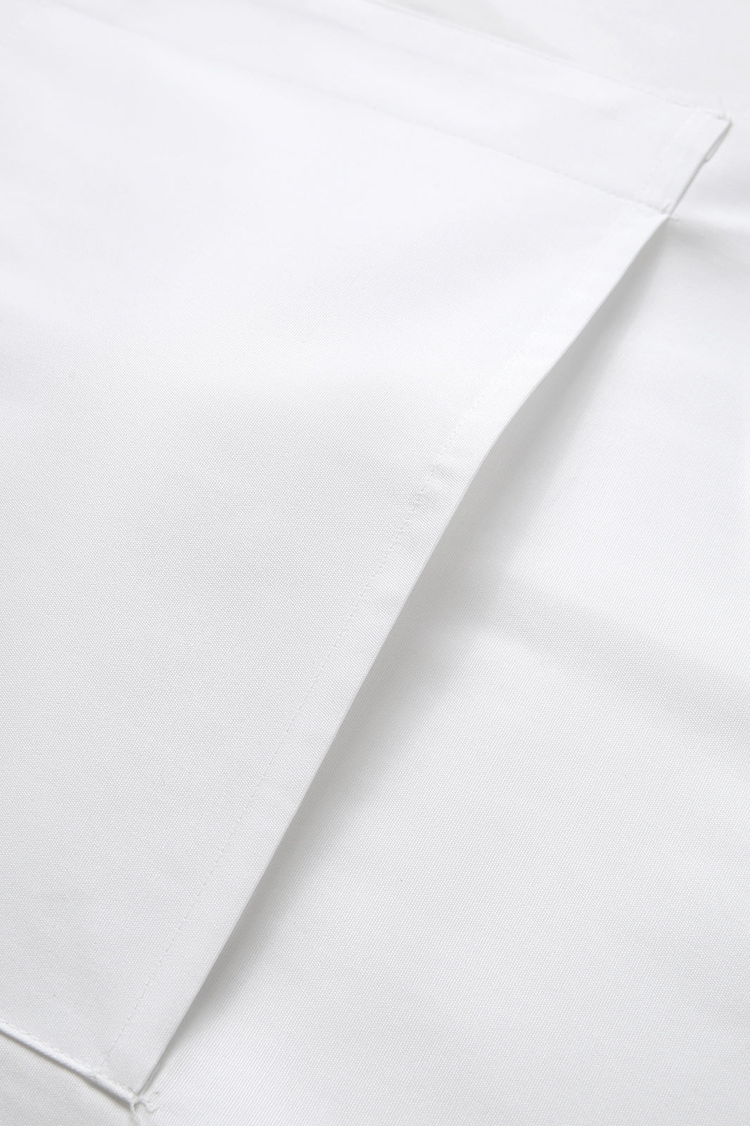 Short Waist Apron - 100% cotton canvas - White - View