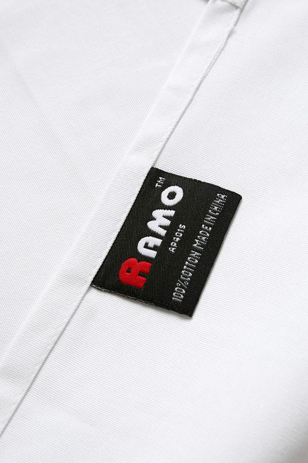 Short Waist Apron - 100% cotton canvas - White - View