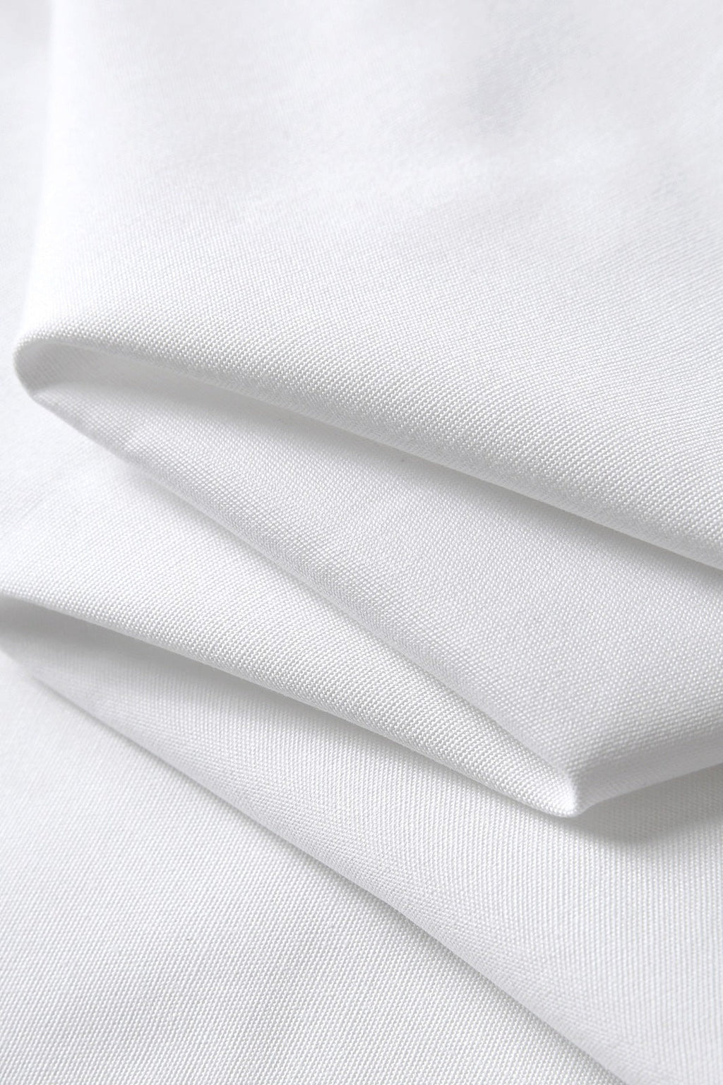 Short Waist Apron - 100% cotton canvas - White - View