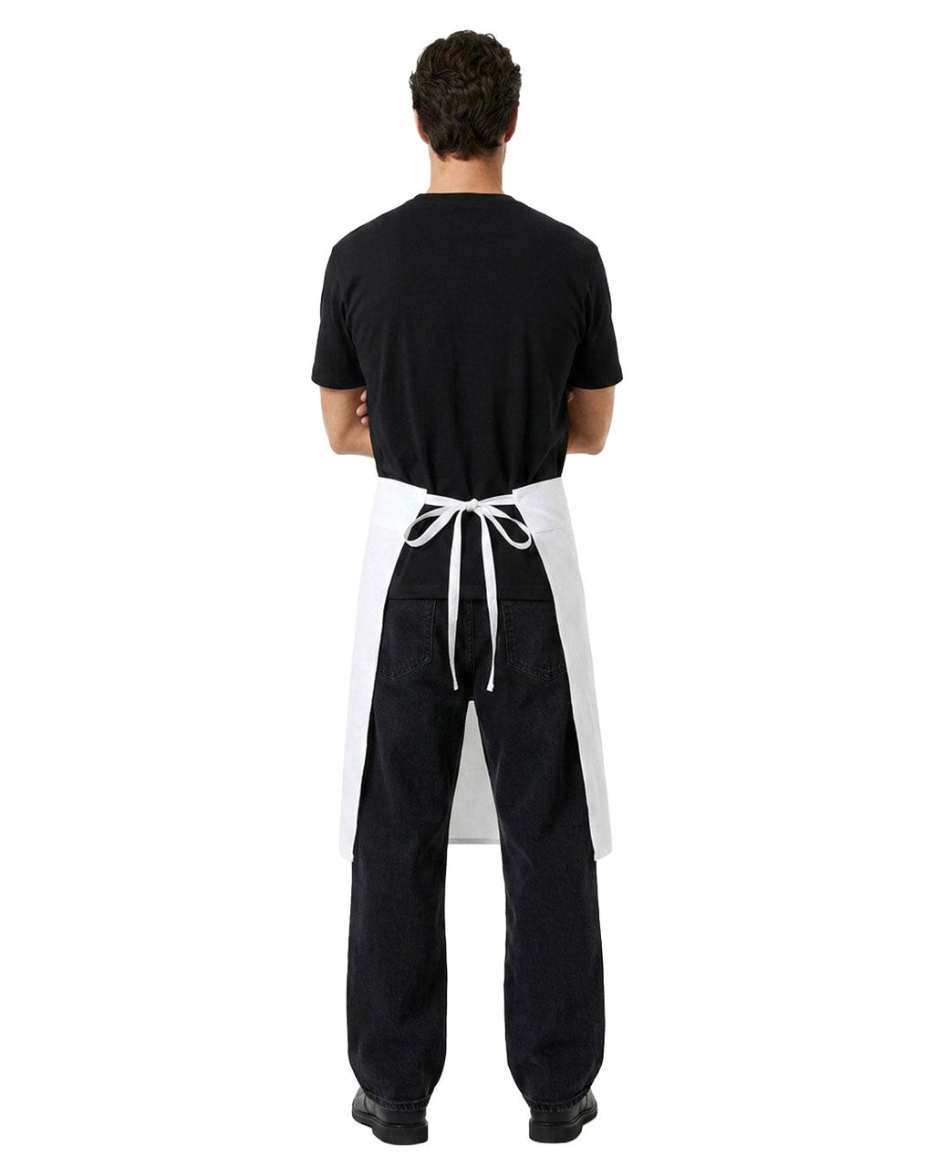 Long Waist Apron - 100% Cotton Canvas - view