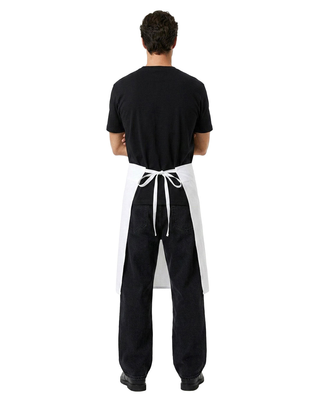 Long Waist Apron - 100% Cotton Canvas - view