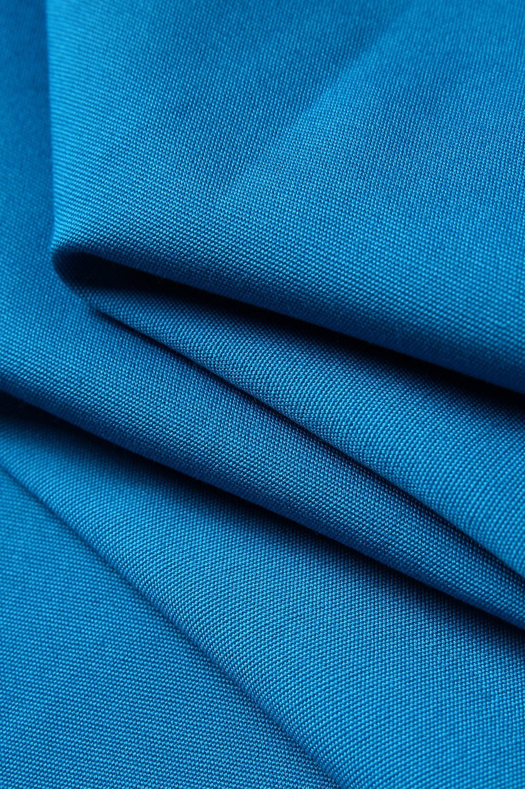 Long Waist Apron - 100% Cotton Canvas - Azure - View