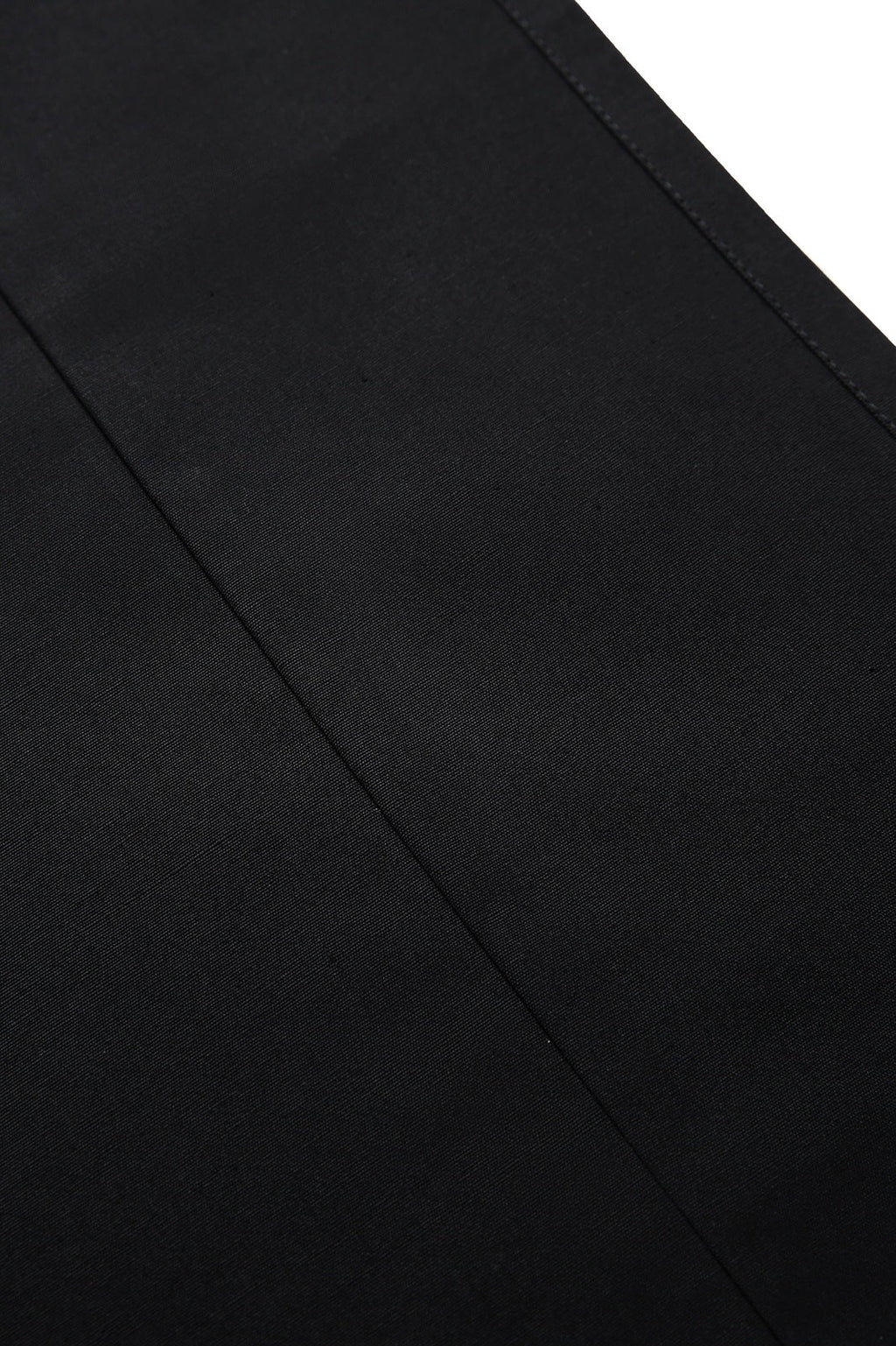 Long Waist Apron - 100% Cotton Canvas - Black - View