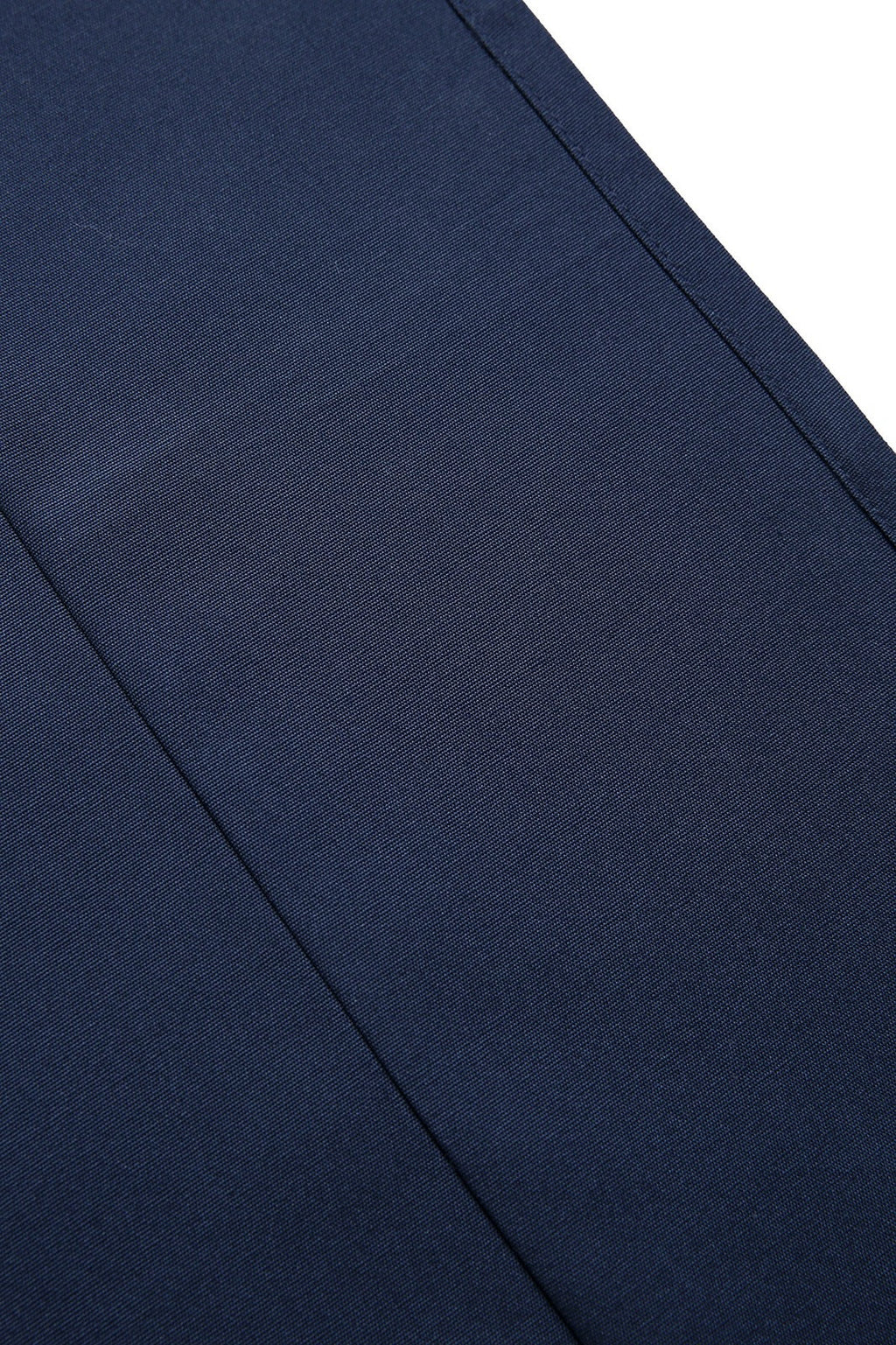 Long Waist Apron - 100% Cotton Canvas - Navy Blue - View