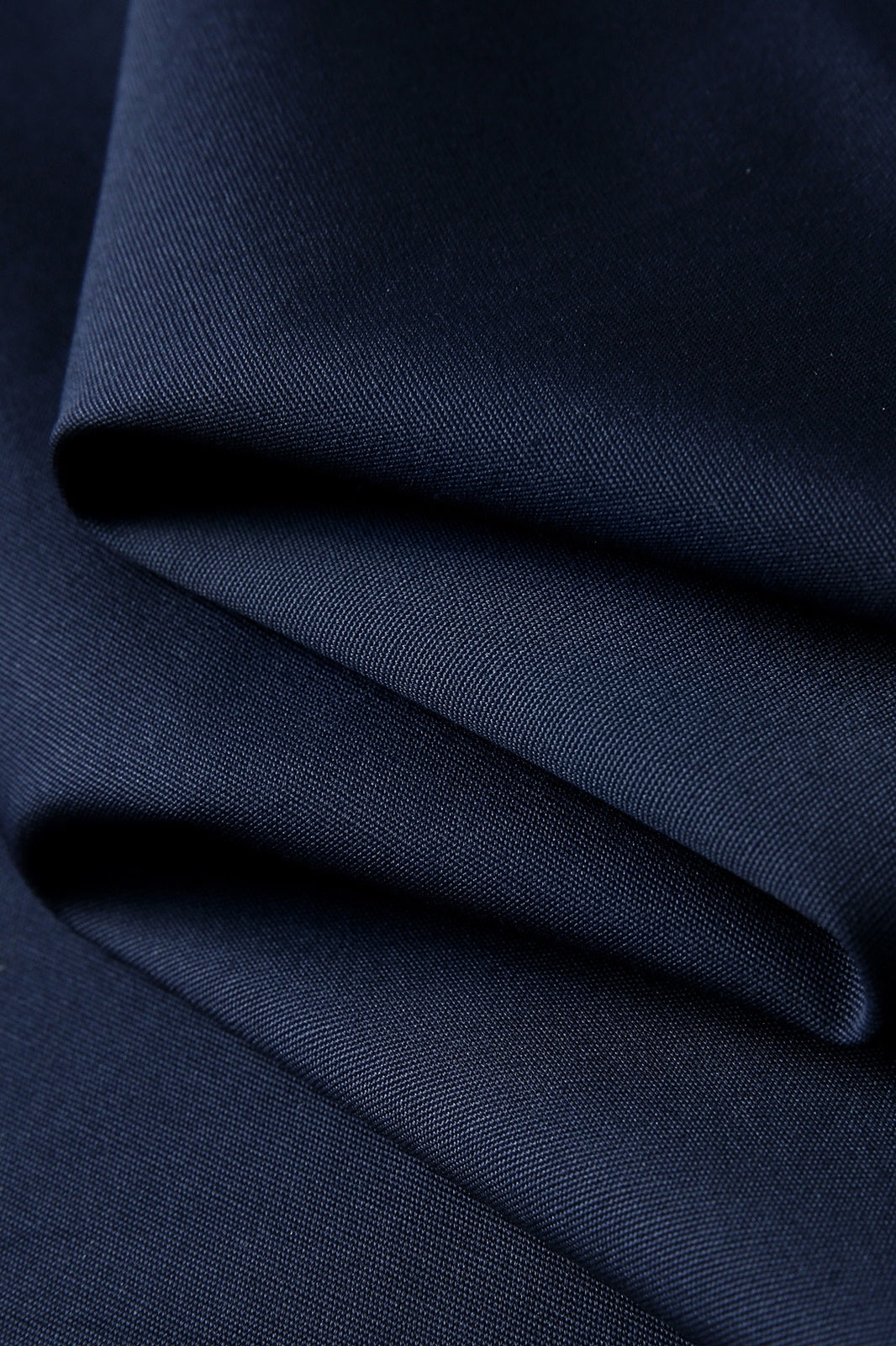 Long Waist Apron - 100% Cotton Canvas - Navy Blue - View