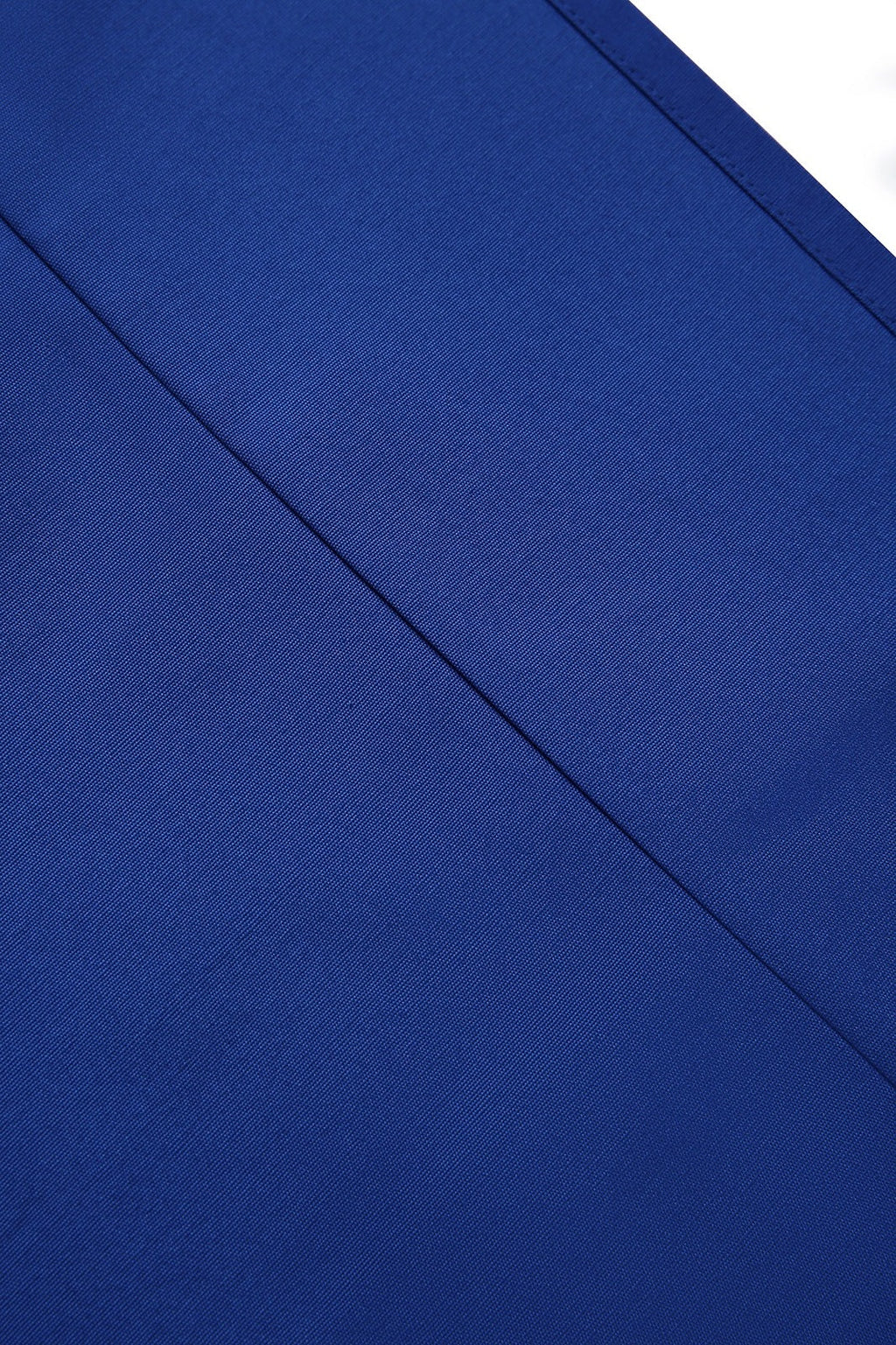 Long Waist Apron - 100% Cotton Canvas - Royal Blue - View