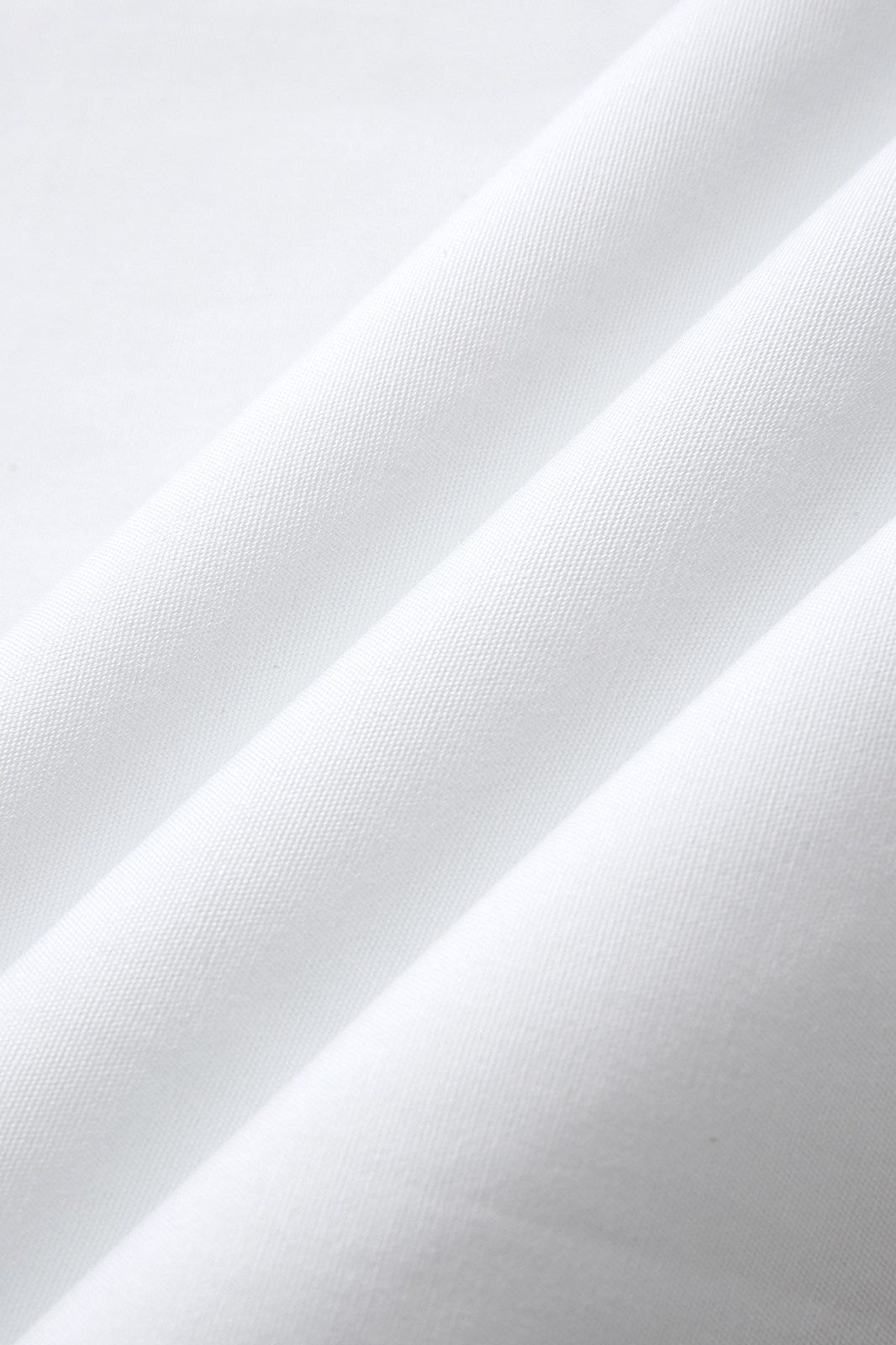 Long Waist Apron - 100% Cotton Canvas - White - View