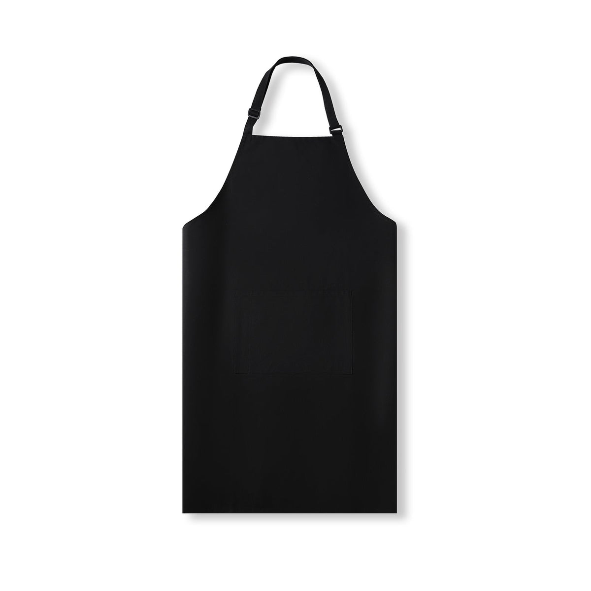 Full-bib Apron - 100% cotton canvas apron - Black - Front