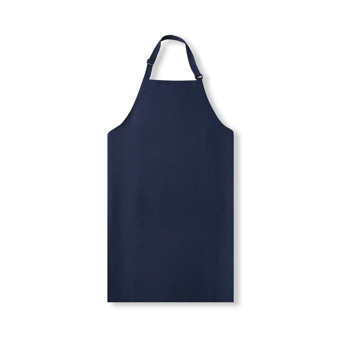 Full-bib Apron - 100% cotton canvas apron - Navy Blue - Front