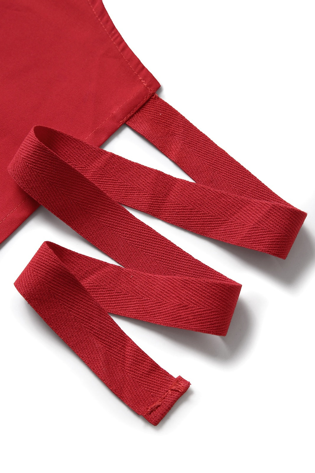 Full-bib Apron - 100% cotton canvas apron - Red - View