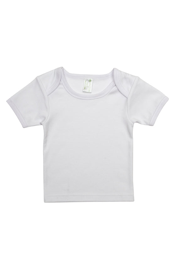 Baby Short Sleeve Tee - White - Front