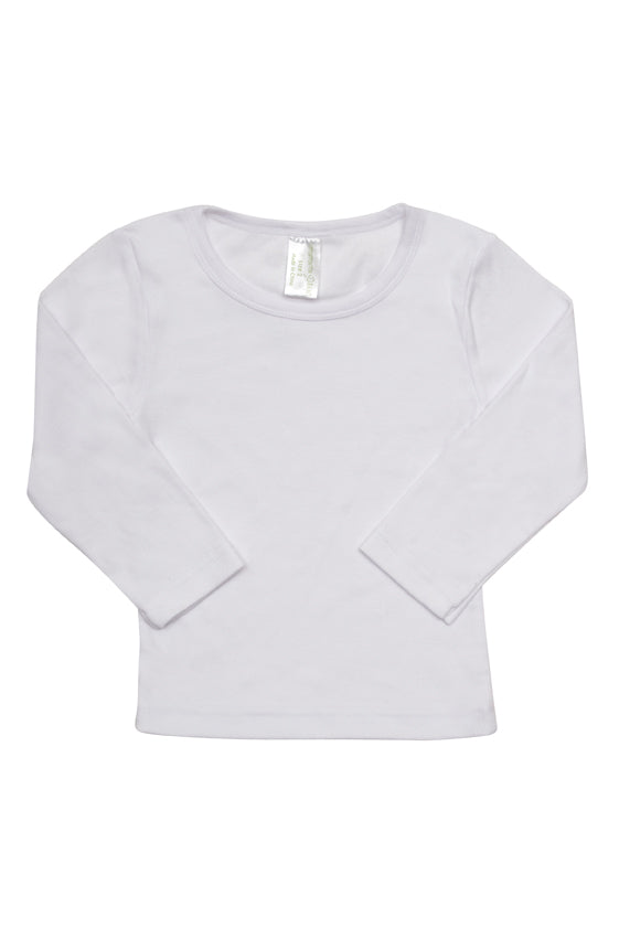 Babies Long-Sleeve T-shirt - White - Front