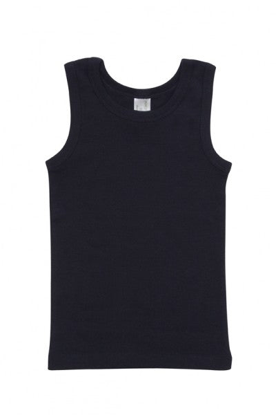 Baby Singlet - Black - Front