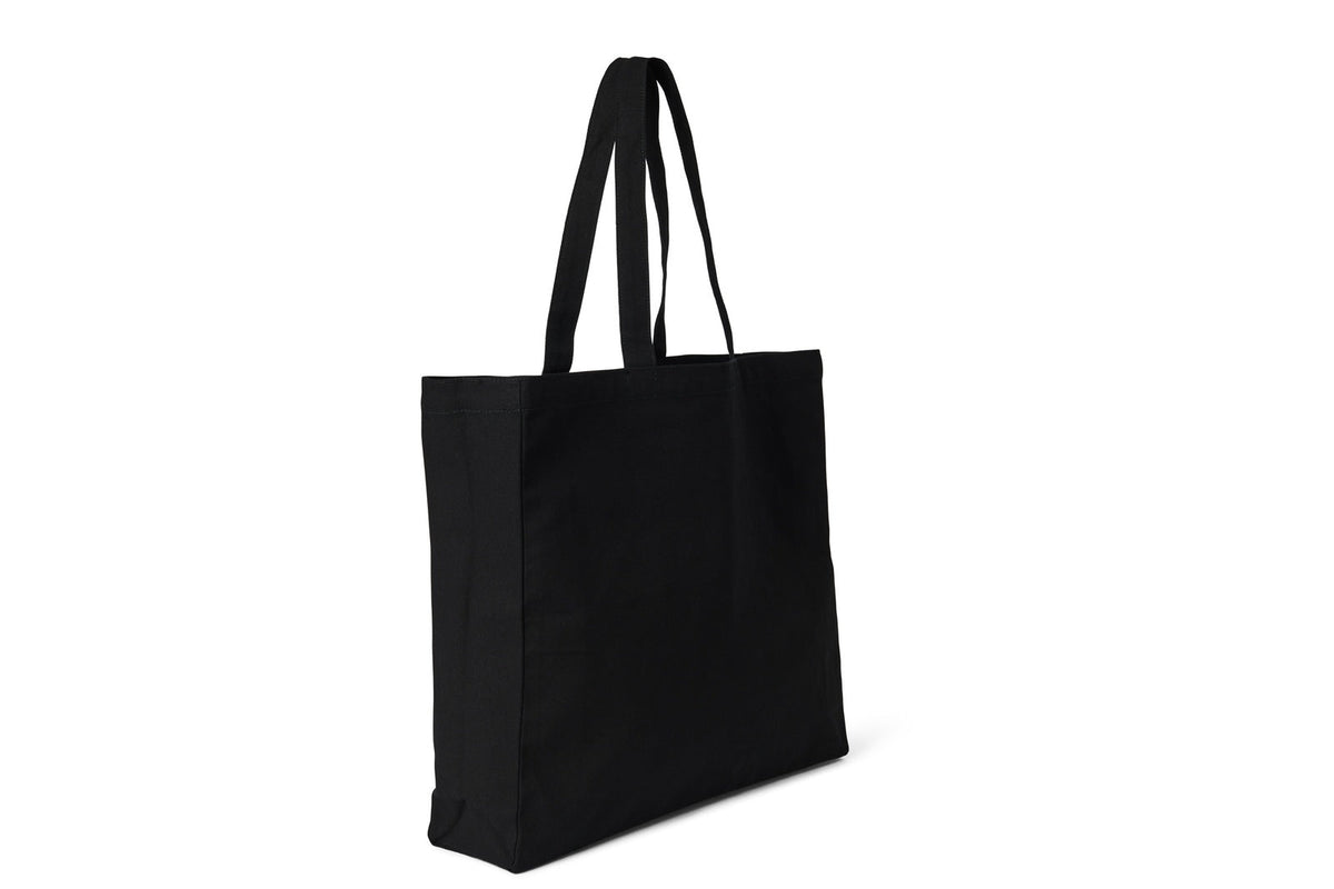 Heavy Tote Bag - Black - Side