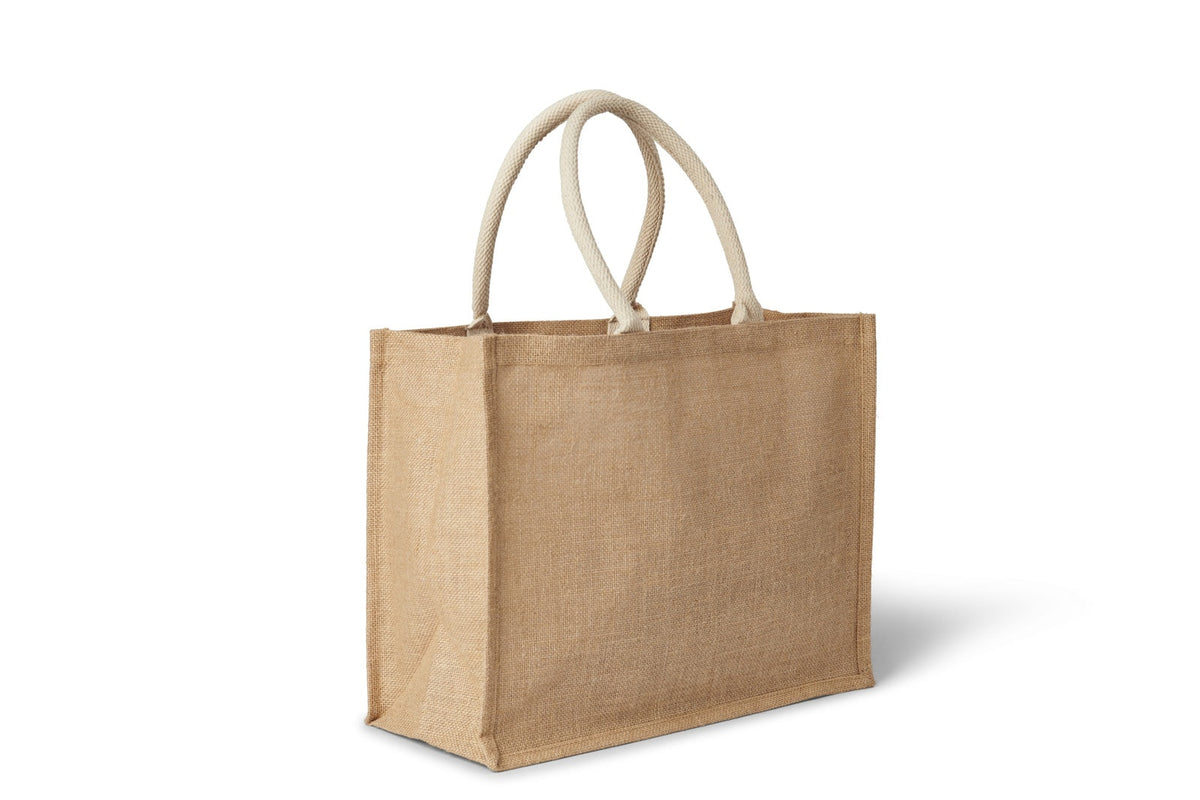 Jute Bag - Natural - Side