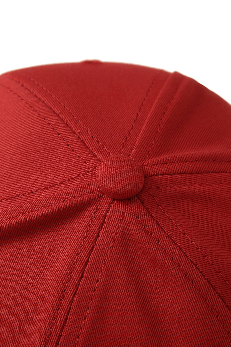 230gsm, 6 panel cap - Red - View