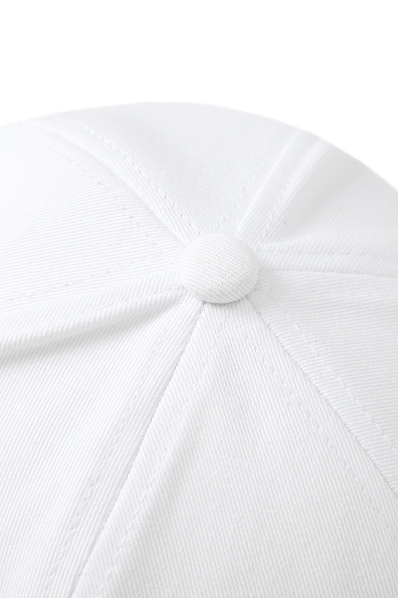 230gsm, 6 panel cap - White - View