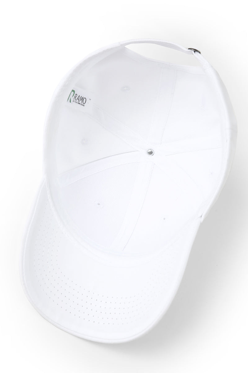 230gsm, 6 panel cap - White - View