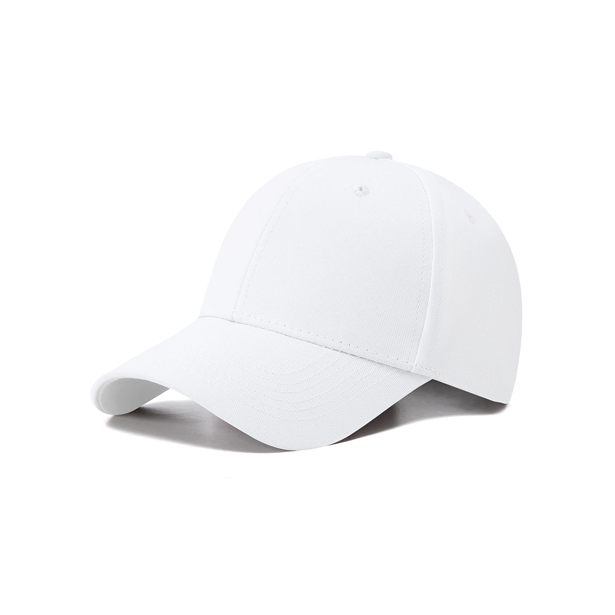230gsm, 6 panel cap - White - Front