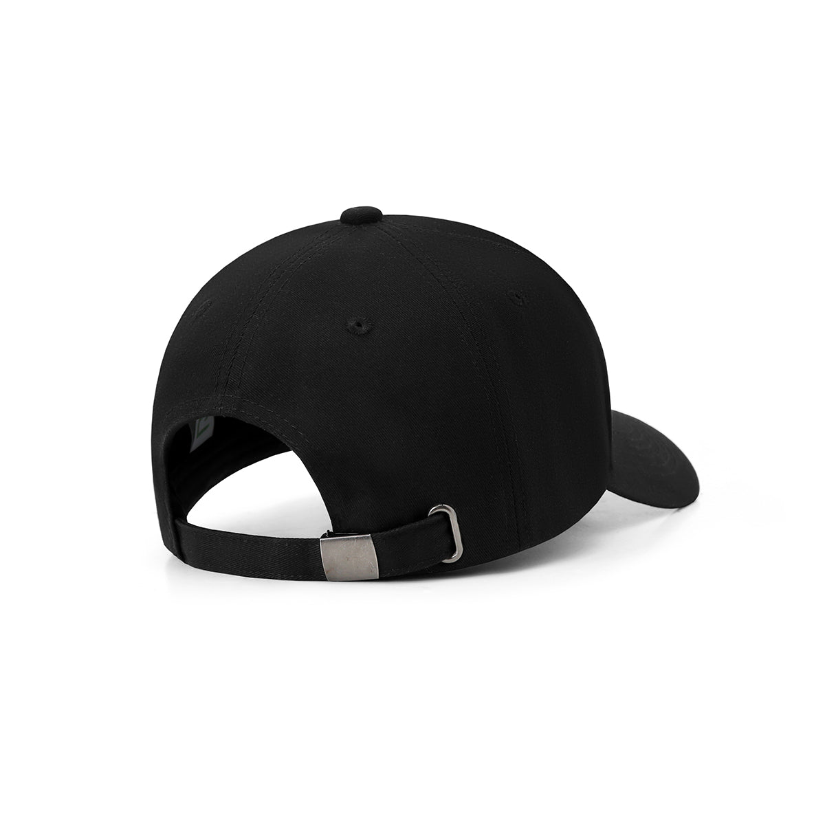 Heavyweight 280gsm 100% cotton drill 5 panel cap - Black - Back