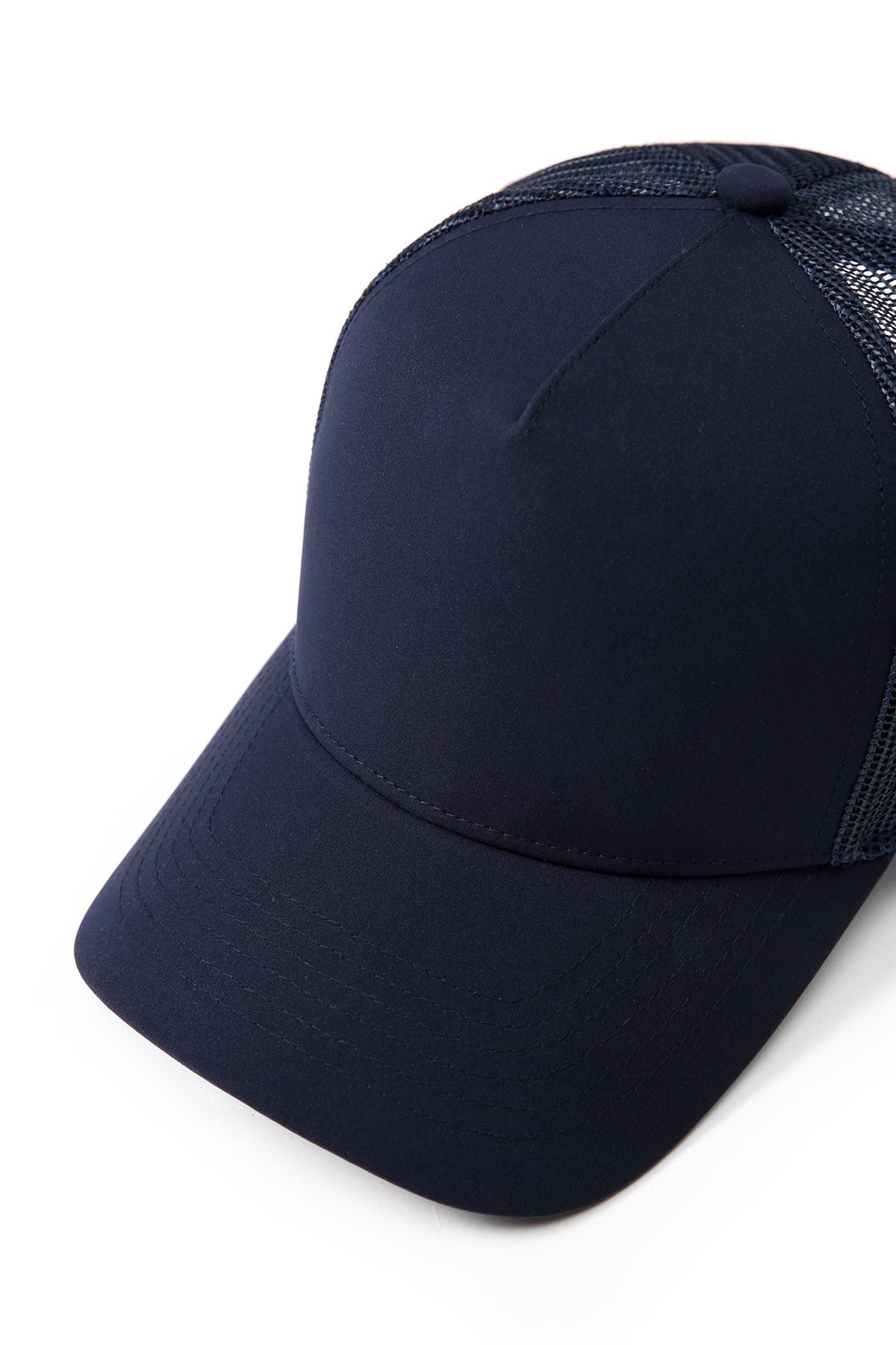 100% poly trucker cap - Navy Blue - View