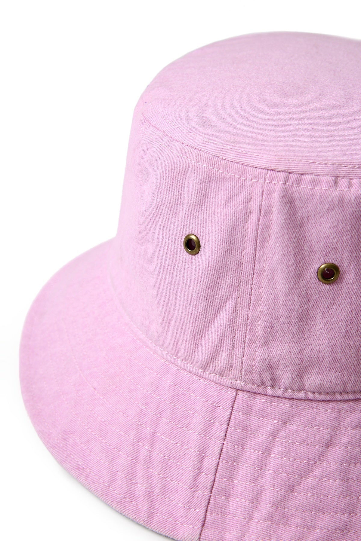 280gsm 100% cotton drill washed bucket hat - Lilac Faded - View