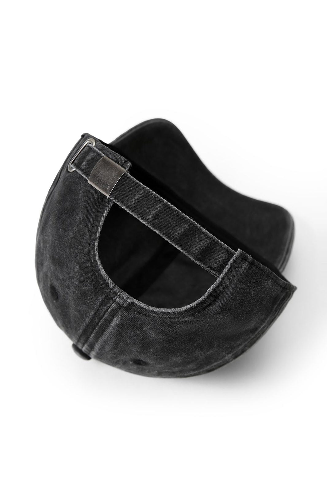 280GSM Cotton Drill Washed Unstructured Caps - Black Faded - View