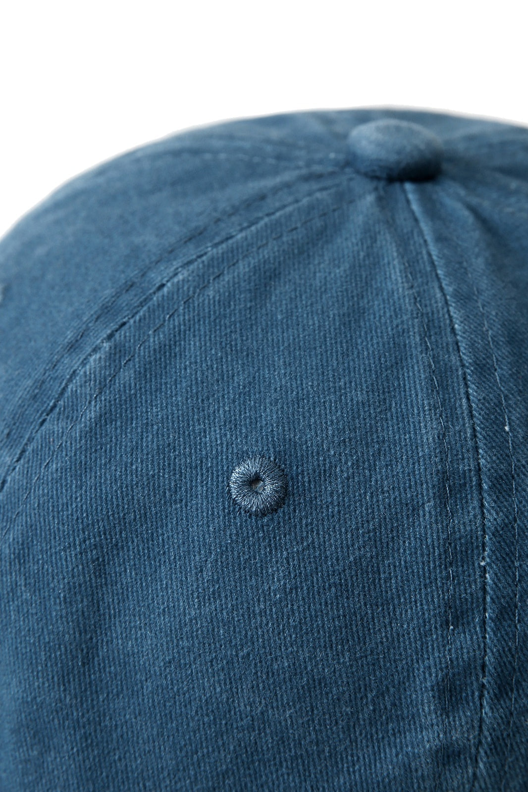 280GSM Cotton Drill Washed Unstructured Caps - French Blue Faded - View