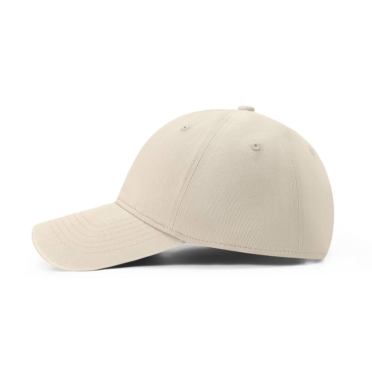 280GSM Cotton Drill Washed Unstructured Caps - Natural Faded - View