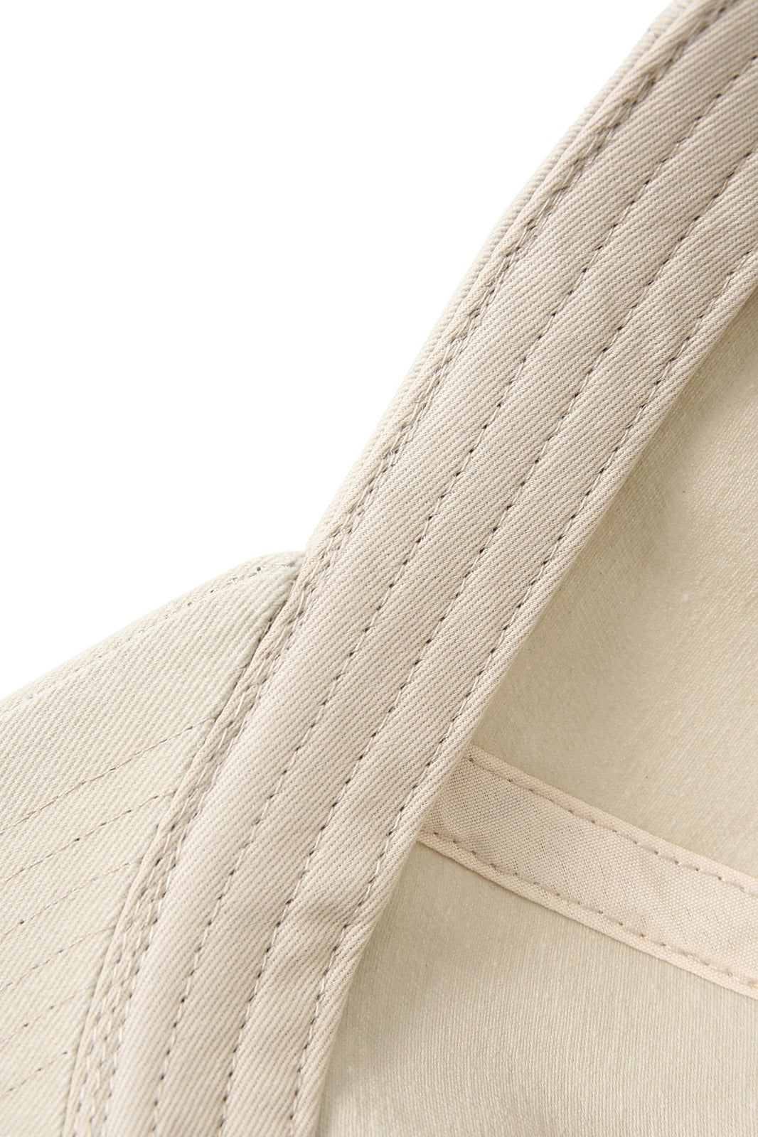 280GSM Cotton Drill Washed Unstructured Caps - Natural Faded - View
