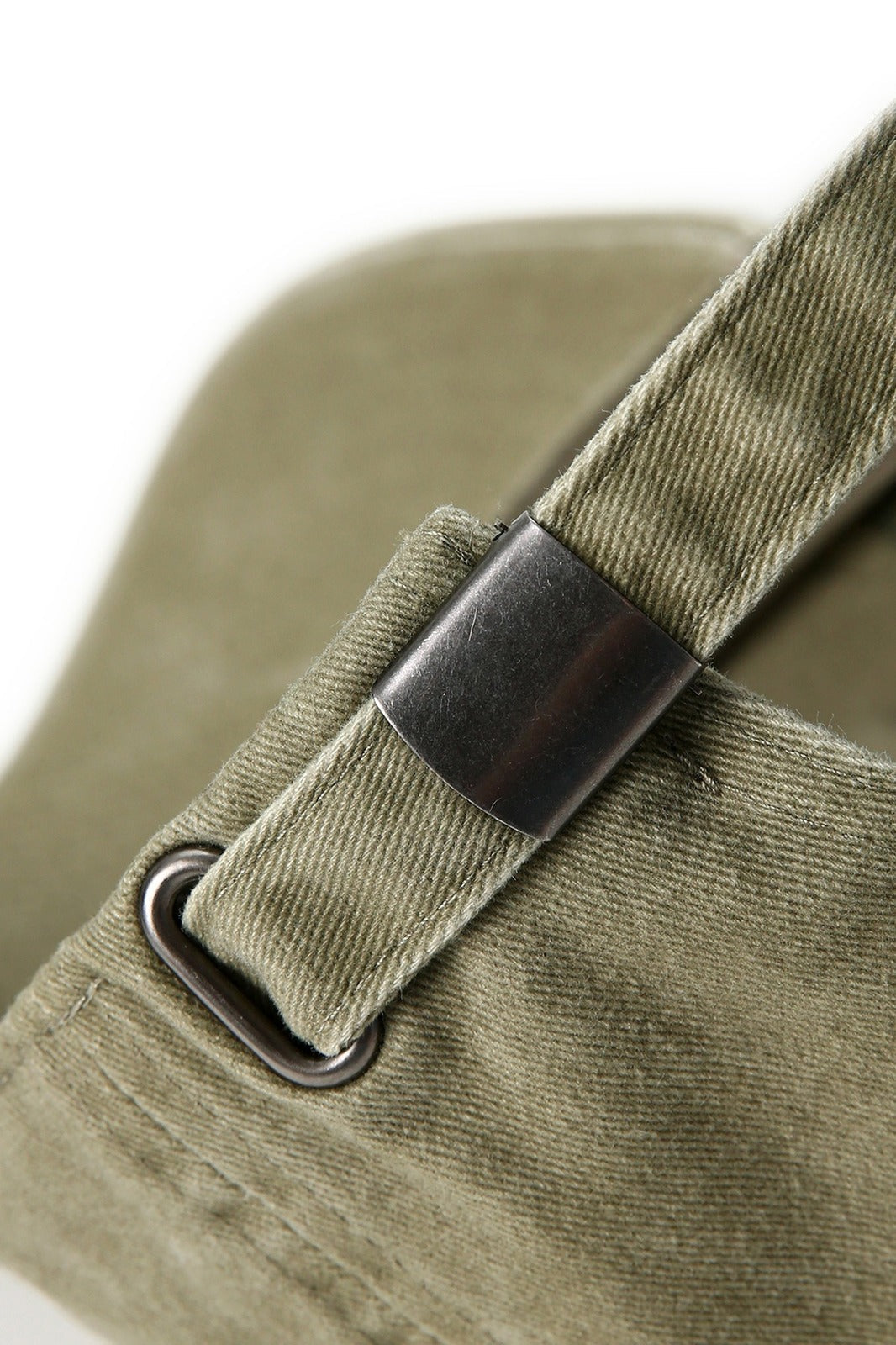 280GSM Cotton Drill Washed Unstructured Caps - Olive Faded - View