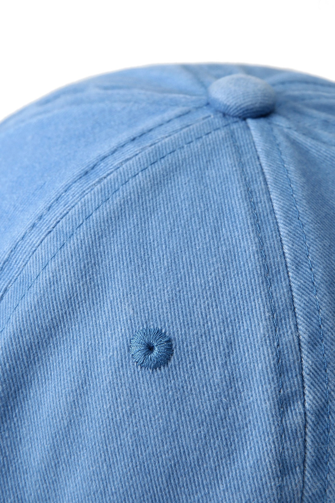 280GSM Cotton Drill Washed Unstructured Caps - Sky Blue Faded - View