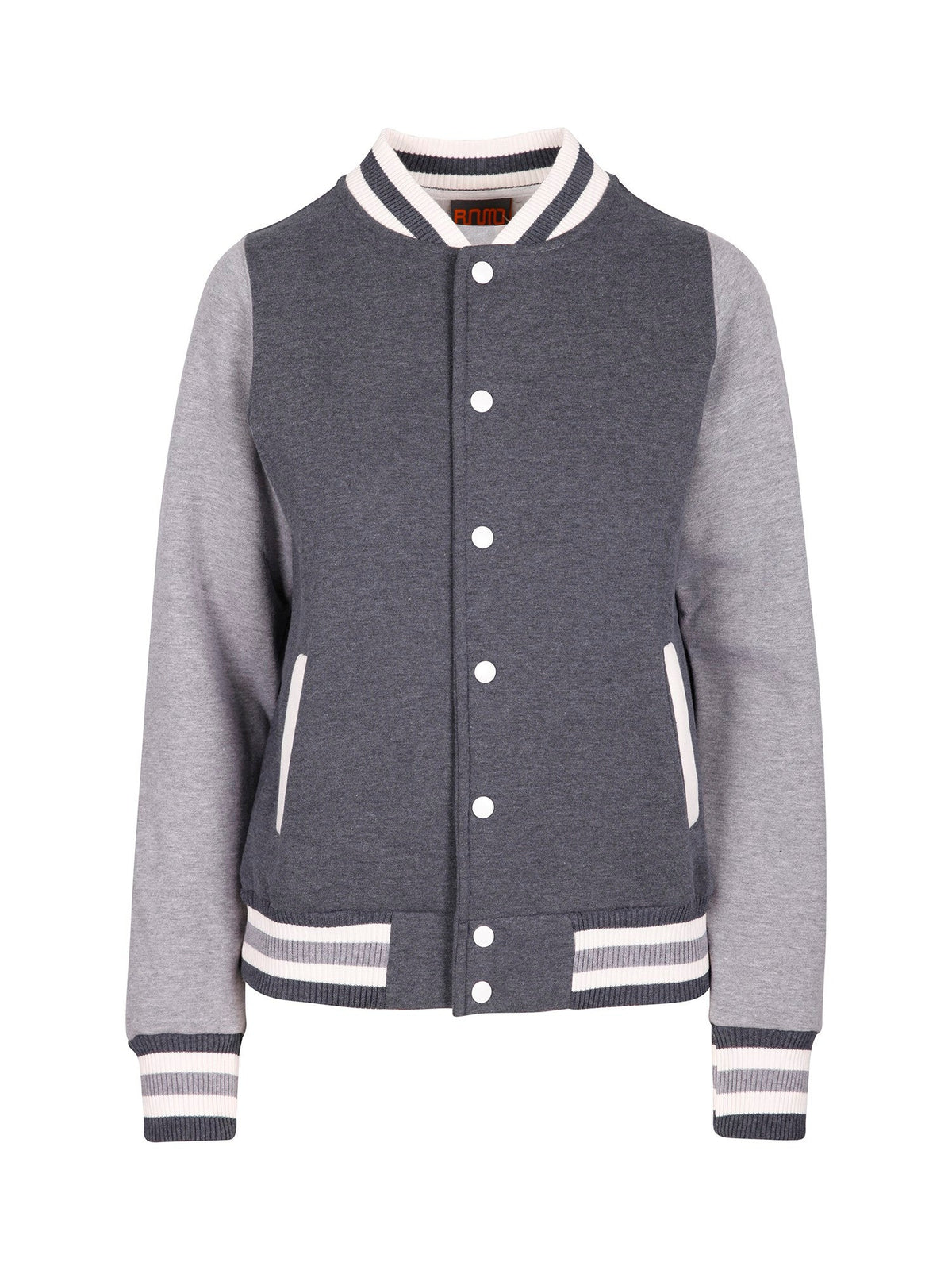 Womens/Junior Varsity Jacket - Dark Marl/Grey Marl - Front