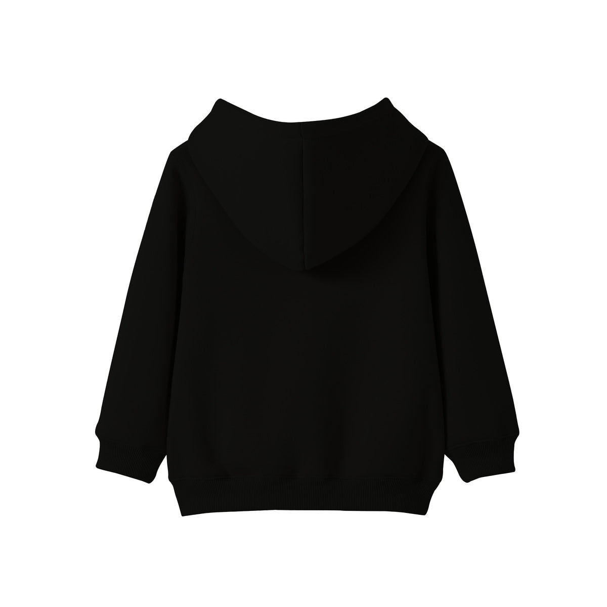 Baby Fleece Hoodie - Black - Back