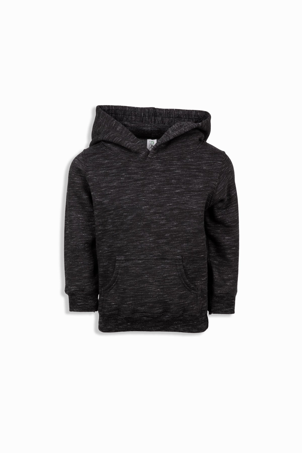 Baby Fleece Hoodie - Black Marl - Front