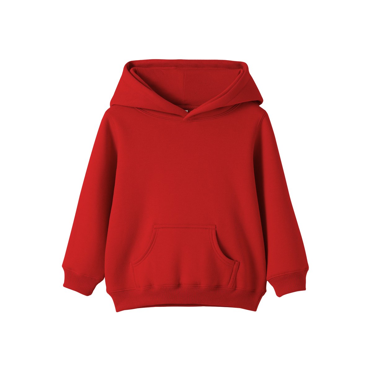 Baby Fleece Hoodie - Red - Front